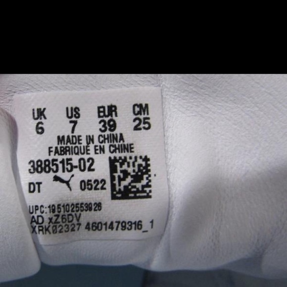 Puma Slipstream Leather white/Purple/Blue sneakers size 7 - Picture 6 of 8